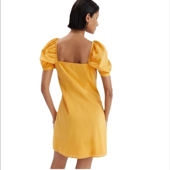 Anthropologie Gathered Puff Sleeve Mini Dress XL - Picture 5 of 6